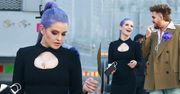 Odchudzona Kelly Osbourne przechadza się po planie filmowym w Hollywood (ZDJĘCIA)