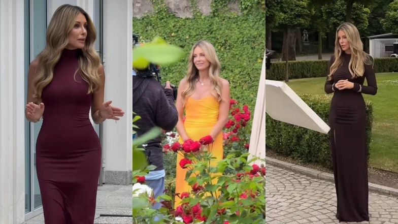 Małgorzata Rozenek pozdrawia z planu