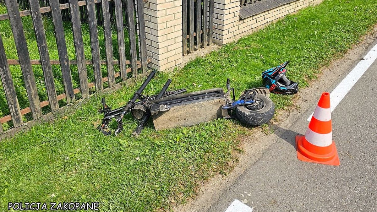 Wypadek 16-letniego Aleksa. Jechał hulajnogą.