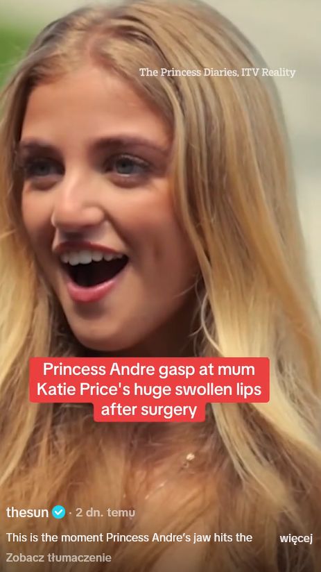 Tak córka Katie Price zareagowała na jej nowe usta