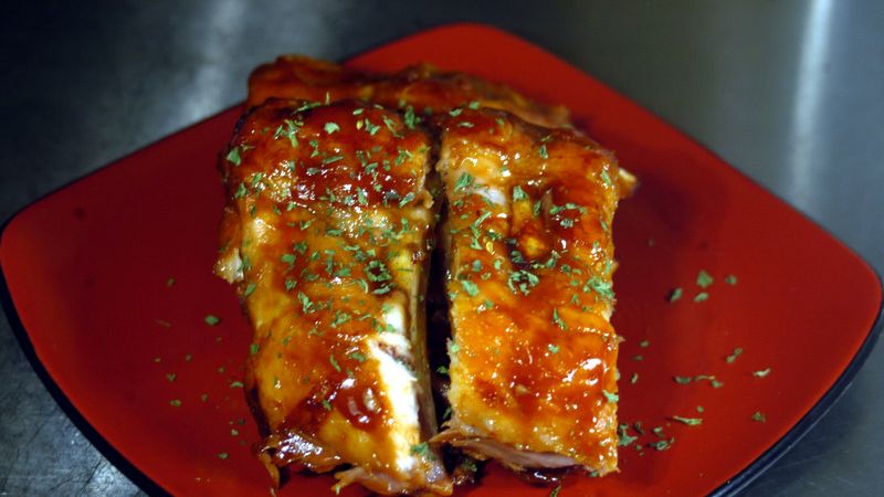 Opiekane żeberka wołowe (samo mięso, III klasa mięsa)