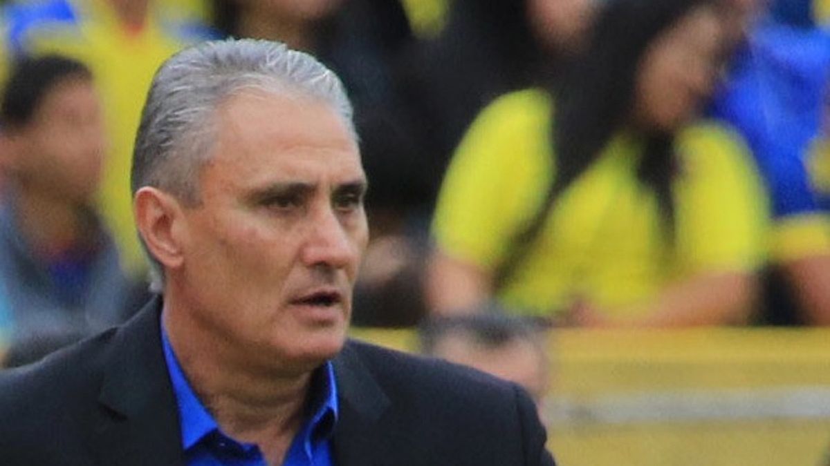 Tite w czasie meczu reprezentacji Brazylii