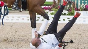 Rio 2016: Brytyjczyk kopnięty w głowę przez konia! Polała się krew