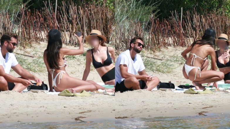 Klaudia El Dursi na plaży w Chałupach