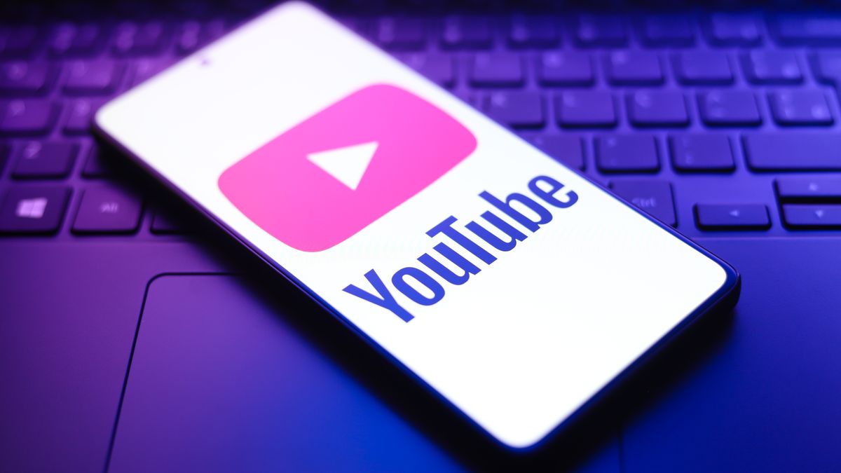The YouTube logo appears on a smartphone screen in this photo illustration in Ontario, Canada, on March 5, 2026. (Photo by Thomas Fuller/NurPhoto via Getty Images)