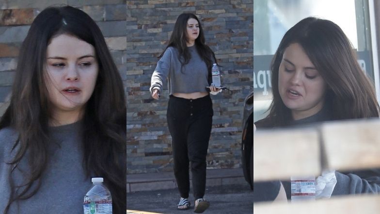 Naturalna Selena Gomez maszeruje do knajpki w Los Angeles