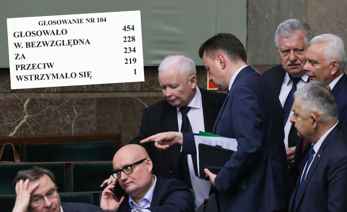 Głosowanie w sprawie "lex Tusk" w Sejmie