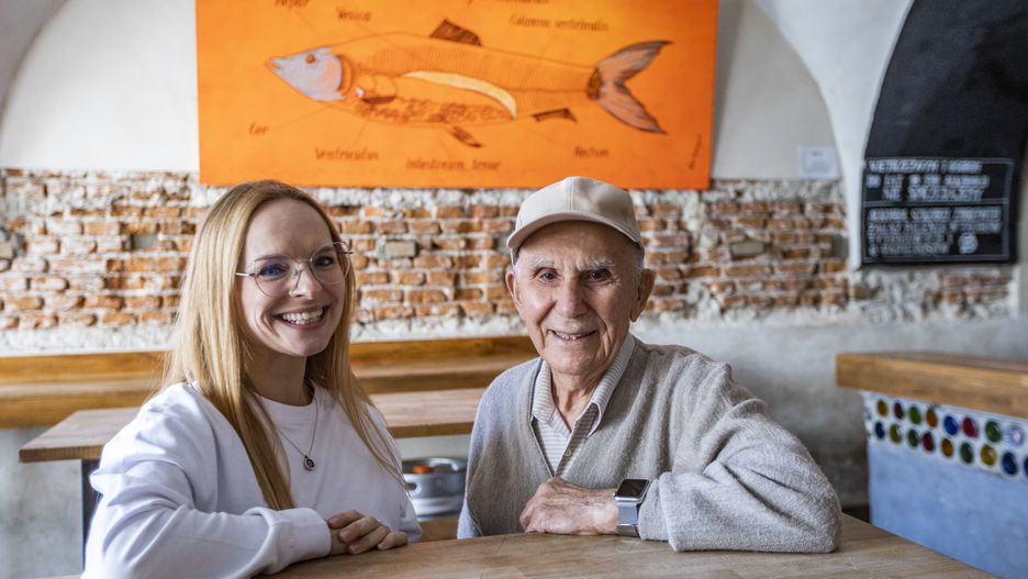 Autorka "Ostatniego Białystokera" Marta Sawicka-Danielak i jej bohater Ben Midler
