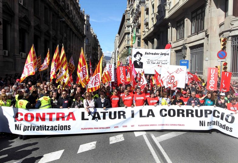 Manifestacje w Hiszpanii. Obwiniają za wszystko rząd