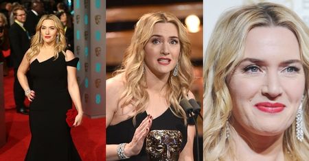 Piękna Kate Winslet na rozdaniu nagród BAFTA (ZDJĘCIA)