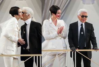 Siostra Kim całuje się z Lagerfeldem! (ZDJĘCIA)