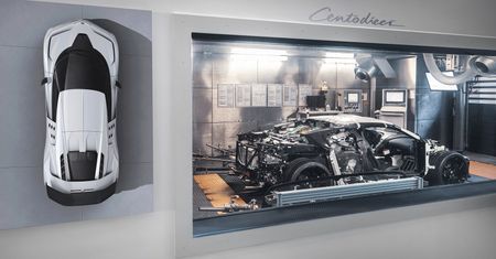 Bugatti Centodieci bez nadwozia wygląda obłędnie. Zdjęcia 1600-konnego potwora z hamowni
