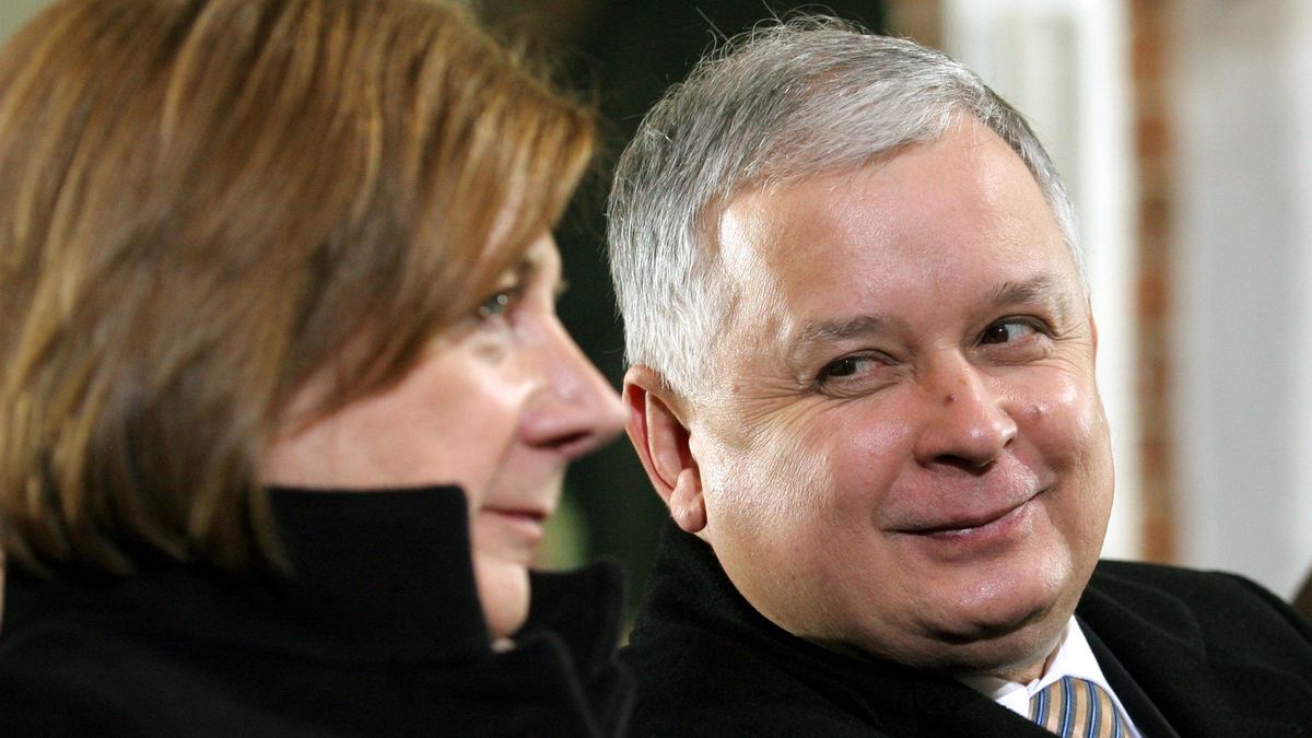 Prezydent Lech Kaczyński z małżonką 
