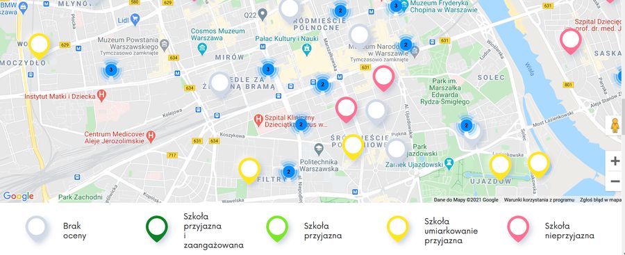 Ranking Szkół LGBTQ+: oto jak wygląda interaktywna mapa z wynikami badań!