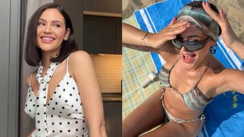 Opalona Honorata Skarbek w BIKINI smaży się na plaży i udaje, że nie obchodzi ją AFERA Z BTS (ZDJĘCIA)