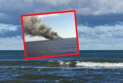 Gęsty dym na Bałtyku. Płonie statek z niebezpiecznym ładunkiem