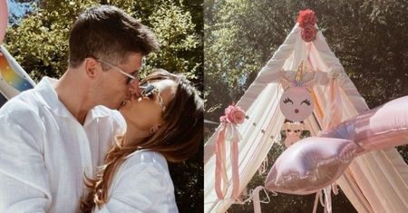Anna Lewandowska relacjonuje urodzinową imprezę córek: modny namiot, balonowe dekoracje i CAŁUŚNE zdjęcie z Robertem