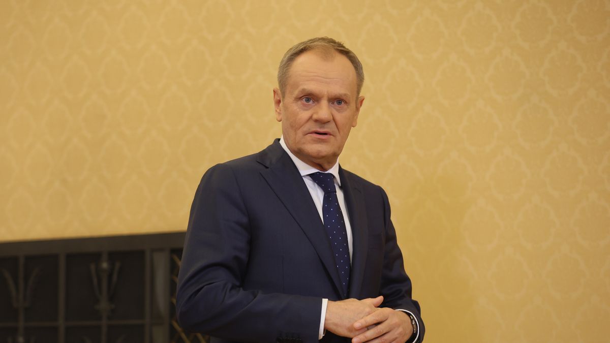Warszawa, 29.02.2024. Premier Donald Tusk podczas konferencji prasowej w siedzibie Kancelarii Prezesa Rady Ministrów w Warszawie, po zakończeniu Szczytu Rolniczego, 29 bm. (amb) PAP/Leszek Szymański