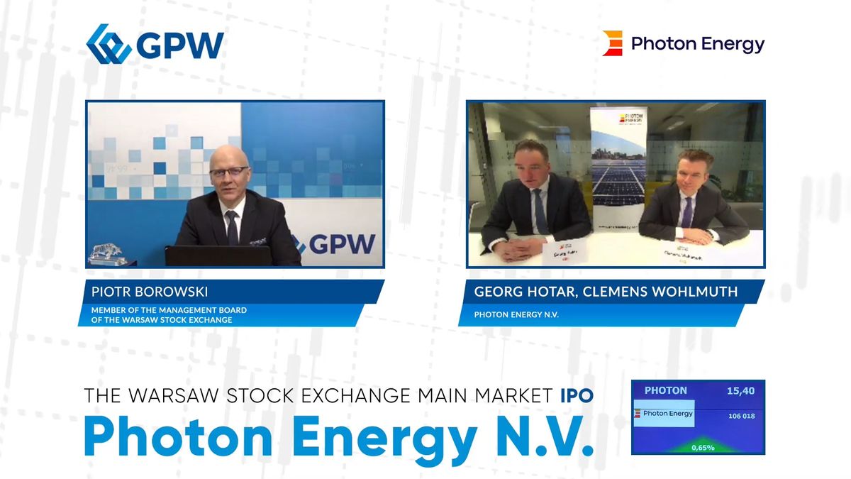 Photon Energy jest pierwszym debiutantem na GPW w nowym roku.