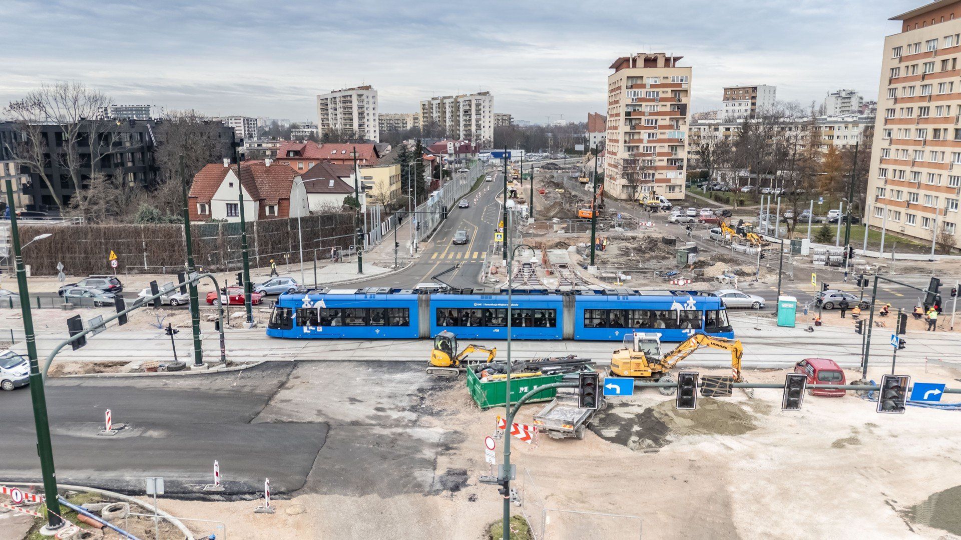 Budowa linii tramwajowej do Mistrzejowic. Nic tak nie utrudnia życia kierowców w Krakowie