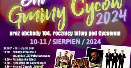 Dni Cycowa 2024. Wystąpią: Power Play, Topky, Czerwone Gitary. Zobacz godzinowy program