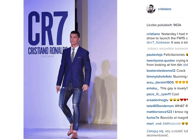 Kolekcja butów CR7 Cristiano Ronaldo (fot. Instagram)