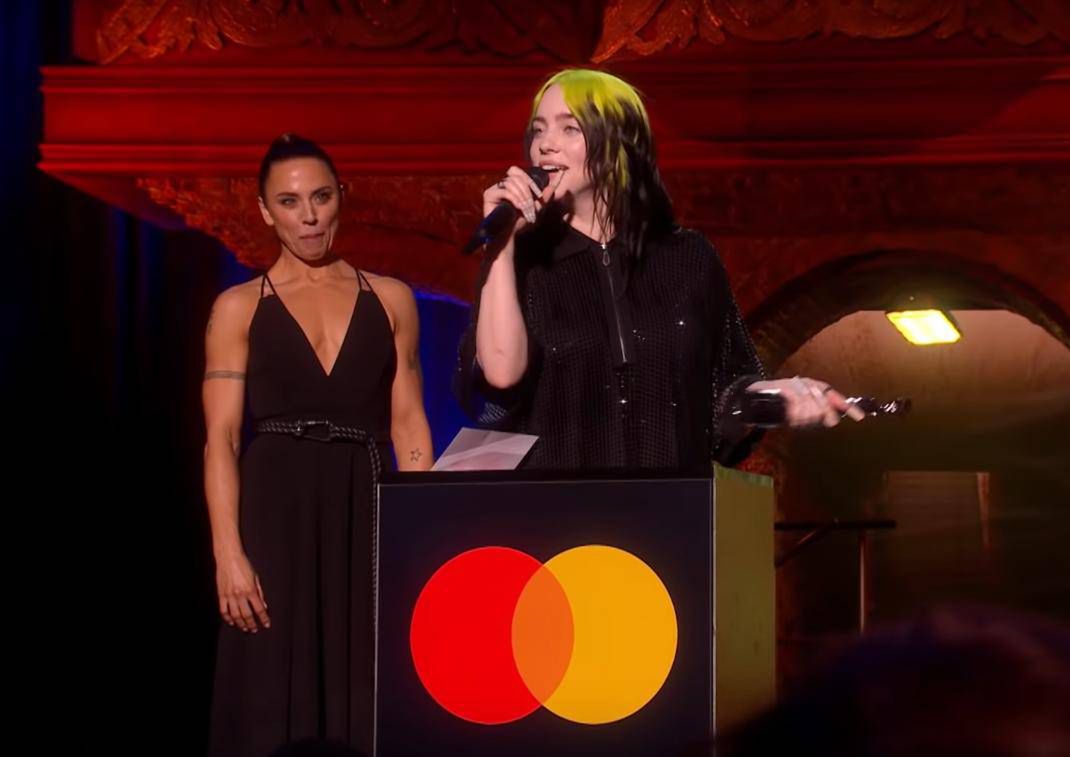 Melanie C i Billie Eilish na BRIT Awards 2020