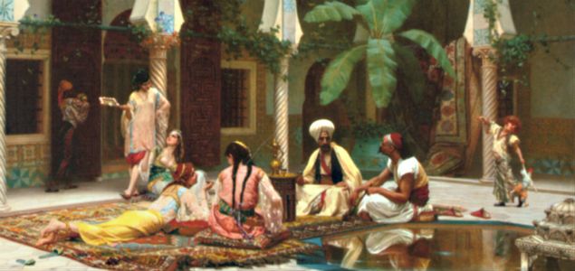 Harem na obrazie Gustave'a Clarence'a Rodolphe'a Boulangera (1824-1888) 