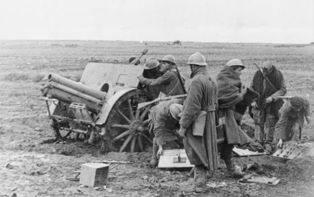 Włoska artyleria w bitwie pod Guadalajarą, 1937 r. 