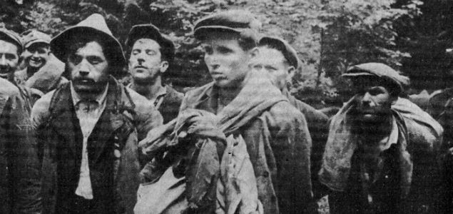 Partyzanci UPA ujęci przez żołnierzy Wojska Polskiego w rejonie Zatwarnicy, 1946 r. 