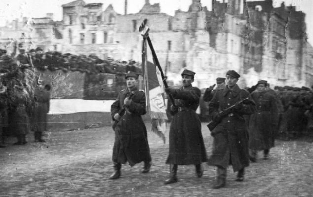 Defilada 1 Armii Wojska Polskiego w Warszawie, 19 stycznia 1945 r. 