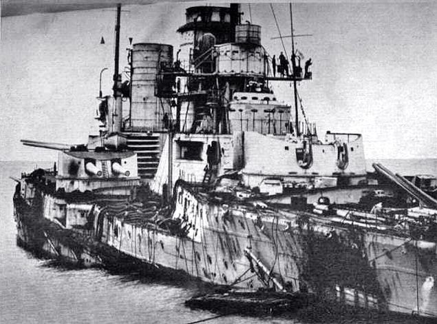 SMS Seydlitz po bitwie jutlandzkiej 