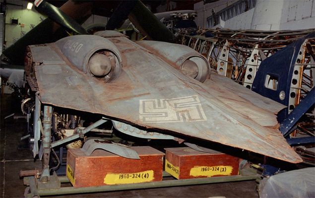 Fragment prototypu Horten Ho 229 