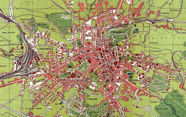Plan miasta Lwowa, 1923 r. 