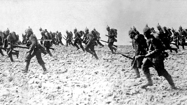 Niemiecka piechota w sierpniu 1914 roku