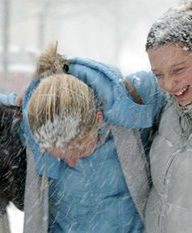 Śnieżna burza nad Łodzią, pioruny nad Warszawą