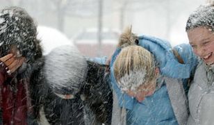 Śnieżna burza nad Łodzią, pioruny nad Warszawą
