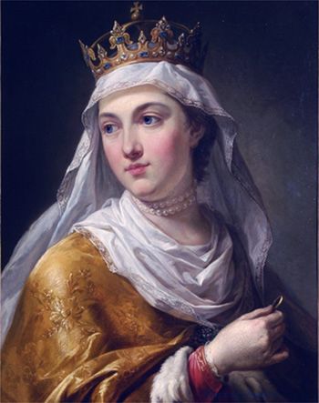 Jadwiga Andegaweńska na obrazie Marcello Bacciarellego 