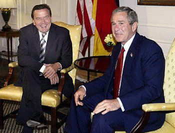 Bush i Schroeder pogodzeni w sprawie Iraku