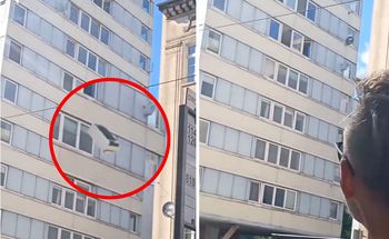 Nie chciało im się nosić. Wyrzucili lodówkę z 9. piętra
