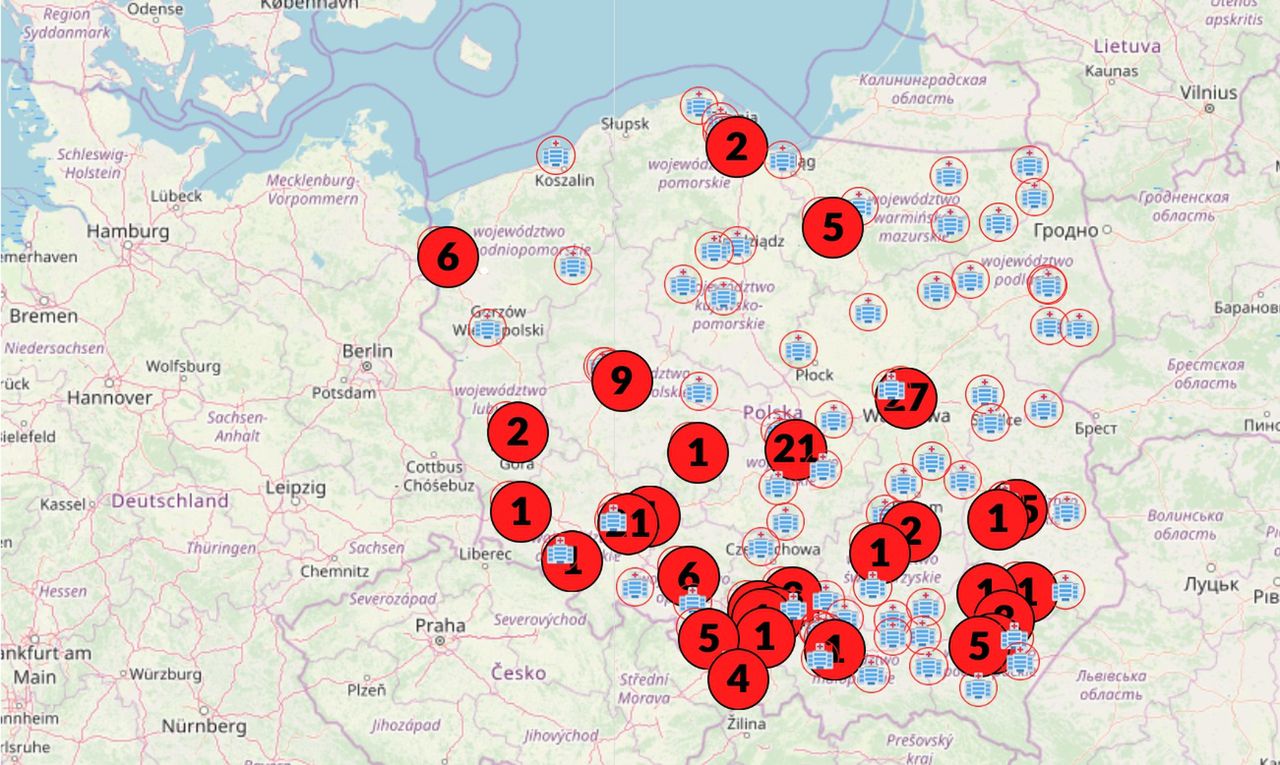 Koronawirus w Polsce. Ta mapa pozwala śledzić, jak rozwija się epidemia w naszym kraju