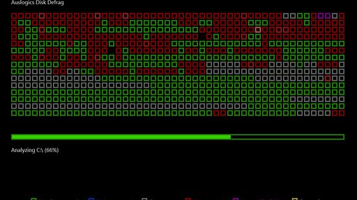 Auslogics Disk Defrag Screen Saver