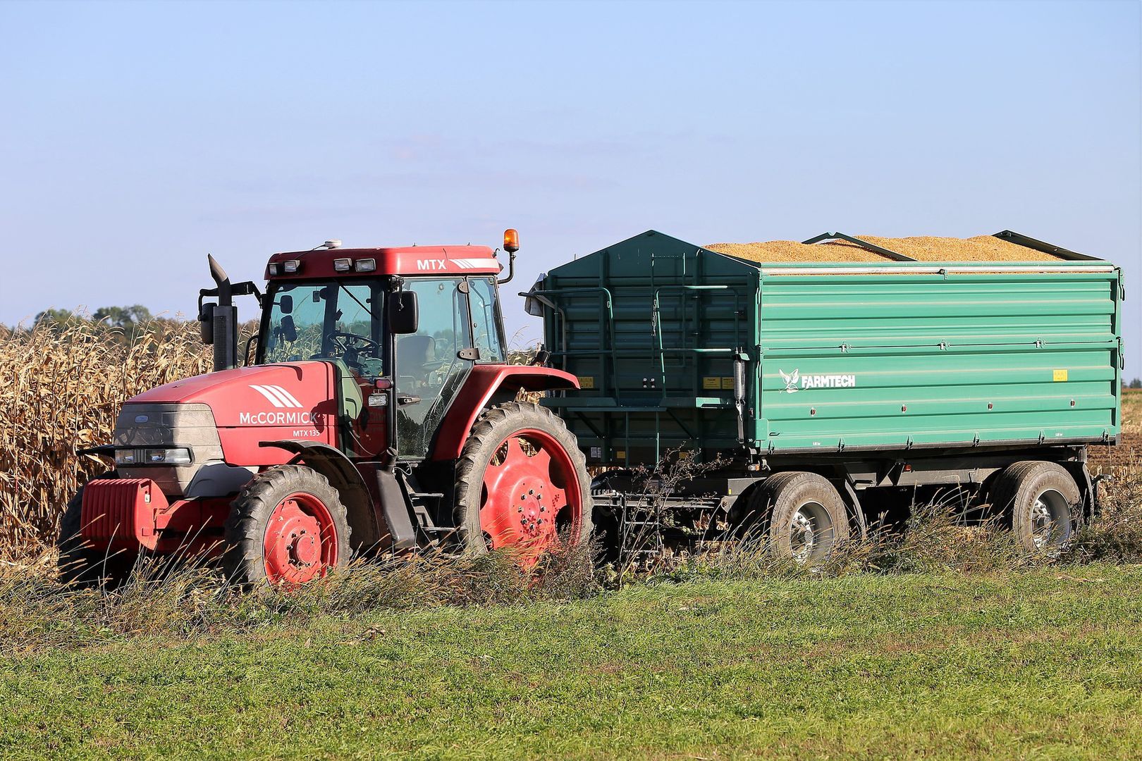 rolnictwo, traktor, ciągnik, kukurydza