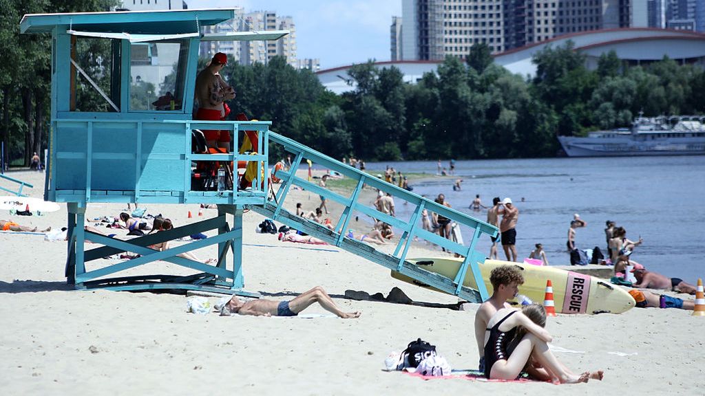Beach season 2025 in Kyiv
People recreate on the beach in Hydropark, Kyiv, Ukraine, on June 16, 2025. (Photo by Yuliia Ovsiannikova/Ukrinform) (Photo by Ukrinform/NurPhoto via Getty Images)
NurPhoto
june 16, beach season, activity, date, recreation, ukrinform, no use belarus, vacation, location, hydropark, outdoor, landscape, yuliia ovsiannikova, photo, hydrpark, prohibition., nurphoto, destination, leisure, dnipo, no use russia