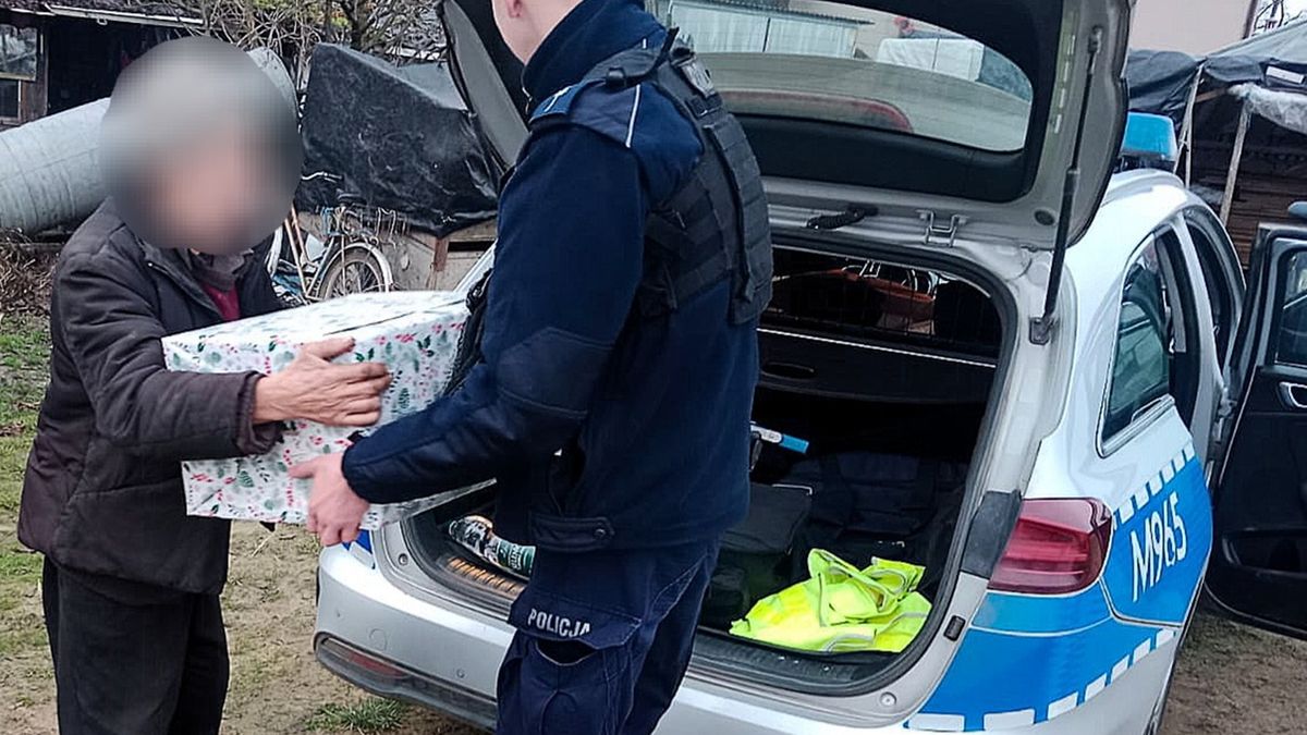 Policjant pomógł seniorowi 