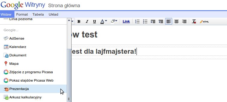 Integracja wielu usług w jednej dzięki Google Sites