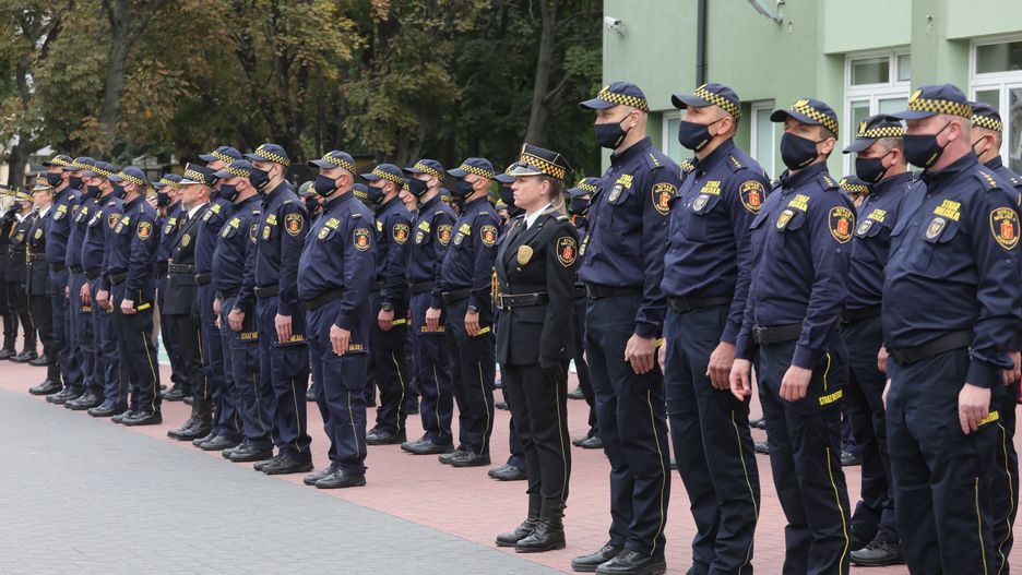 Warszawa. Obchody 30. rocznicy utworzenia Straży Miejskiej m.st. Warszawy