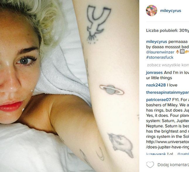 Miley Cyrus (fot. Instagram)