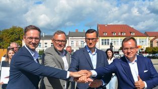 Morawiecki w Sieradzu. Prezydent miasta dołączył do jego stowarzyszenia