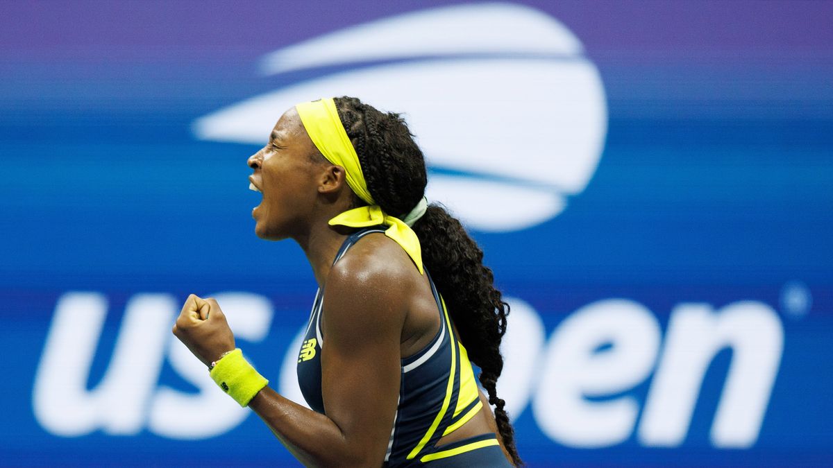 PAP/EPA / CJ Gunther / Coco Gauff w meczu z Tatjaną Marią w US Open 2024